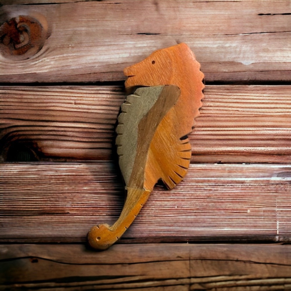 New! ☆ Balinese Handmade Seahorse Pin For Bags, Clothes, Etc.!
